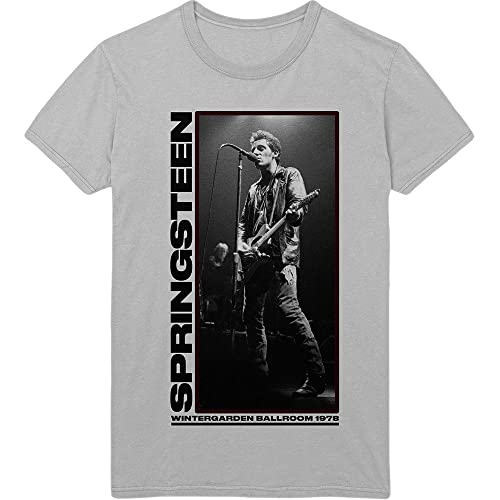 Bruce Springsteen Wintergarden Photo offiziell Männer T-Shirt Herren (Large) von Rock Off Trade