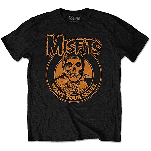 Misfits Want Your Skull offiziell Männer T-Shirt Herren (X-Large) von Rock Off Trade