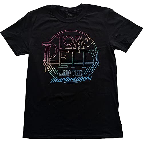 Tom Petty & The Heartbreakers Circle Logo offiziell Männer T-Shirt Herren (Medium) von Rock Off Trade