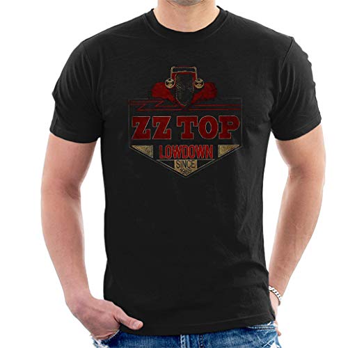 ZZ Top Lowdown Kurzarm Herren T-Shirt Schwarz Large von Rockoff Trade