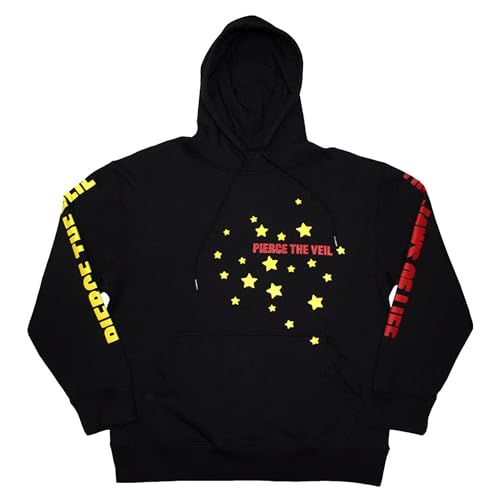 Pierce The Veil Jaws of Life Pullover Hoodie, Schwarz , M von Rock Off officially Licensed Products