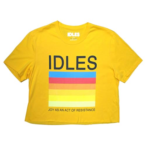 Rock Off officially Licensed Products Idles Band Logo Crop Top XXL von Rock Off officially Licensed Products
