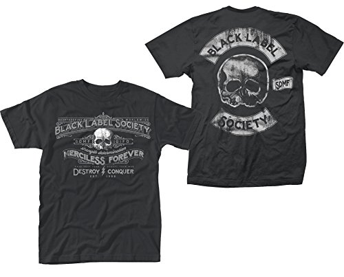 Black Label Society Merciless Forever offiziell Männer T-Shirt Herren (X-Large) von Rock Off officially licensed products