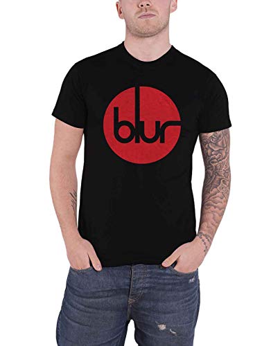 Blur T Shirt Circle Band Logo Britpop Park Life Nue offiziell Herren Schwarz XXL von Rock Off officially licensed products