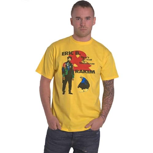 Eric B. & Rakim T Shirt Don't Sweat Nue offiziell Herren Gelb XL von Rock Off officially licensed products