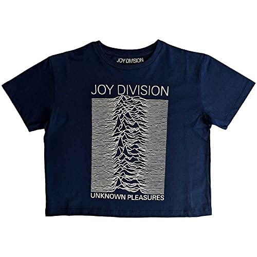 Joy Division Crop Top T Shirt Unknown Pleasures Nue offiziell Damen Denim XXL von Rock Off officially licensed products