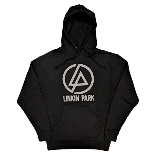 Linkin Park Kapuzenpullover Concentric Band Logo Nue offiziell Unisex Schwarz S von Rock Off officially licensed products