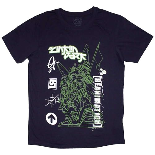 Linkin Park Reanimation Robot Sketch offiziell Männer T-Shirt Herren (XX-Large) von Rock Off officially licensed products