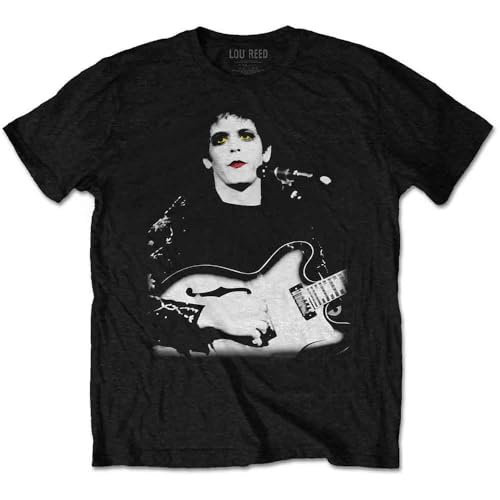 Lou Reed Bleached Photo offiziell Männer T-Shirt Herren (Large) von Rock Off officially licensed products