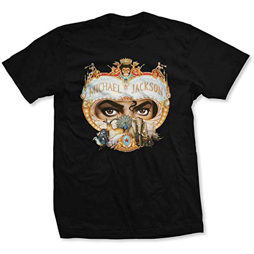 Michael Jackson Dangerous offiziell Männer T-Shirt Herren (Small) von Rock Off officially licensed products