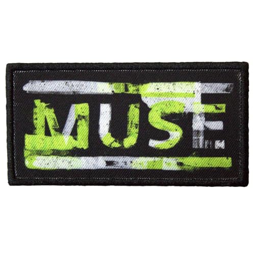 Muse Distressed Logo Standard Woven Patch Accessory Size von Rock Off officially licensed products