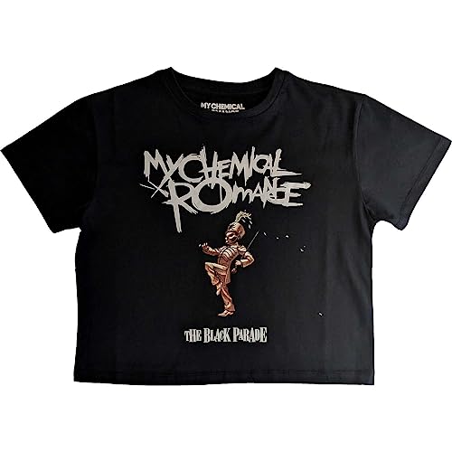 My Chemical Romance Crop Top T Shirt The Schwarz Parade Nue offiziell Damen XXL von Rock Off officially licensed products