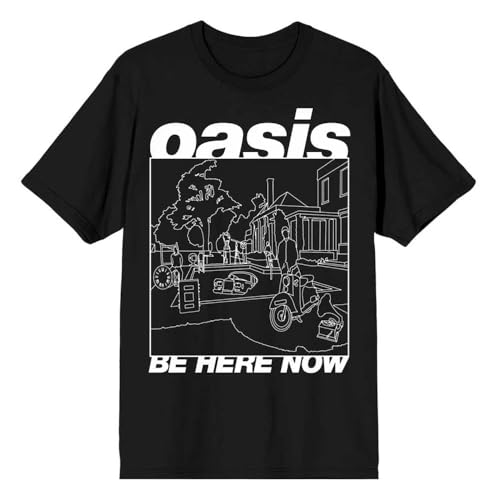 Oasis Be Here Now Line Drawing T Shirt L von Rock Off officially licensed products