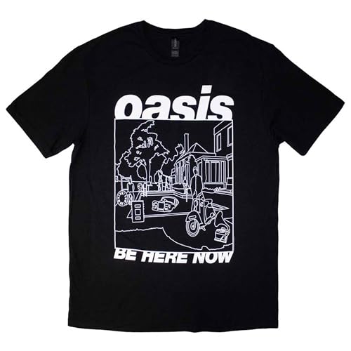 Oasis Be Here Now Line Drawing T Shirt M von Rock Off officially licensed products