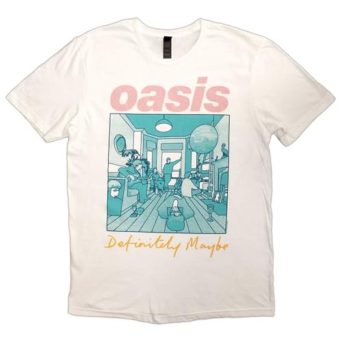 Oasis Definitely Maybe Illustration Colour T Shirt L von Rock Off officially licensed products
