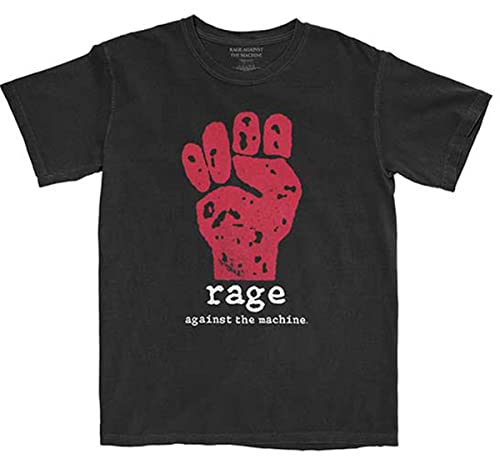 Rage Against The Machine Red Fist offiziell Männer T-Shirt Herren (X-Large) von Rock Off officially licensed products