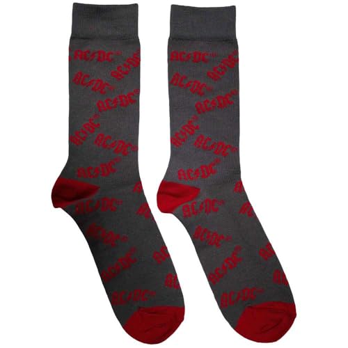 Rock Off officially licensed products AC/DC Logo Pattern Band Ankle Socken One Size Rock Off officially licensed products AC/DC Logo Pattern Band Ankle Socken One Size von Rock Off officially licensed products