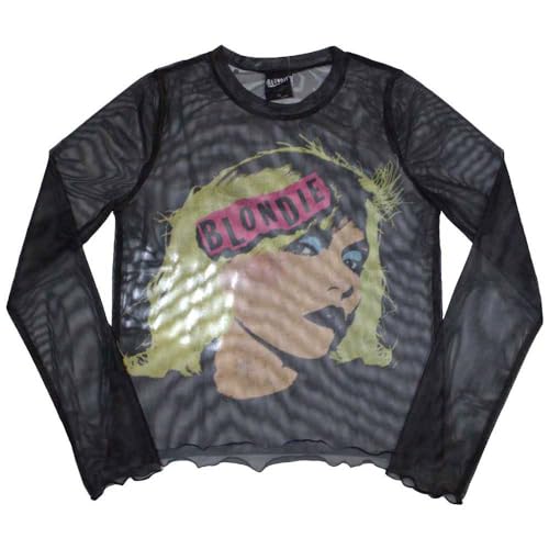 Rock Off officially licensed products Blondie Punk Poster Long Sleeve Mesh Crop Top XXL von Rock Off officially licensed products