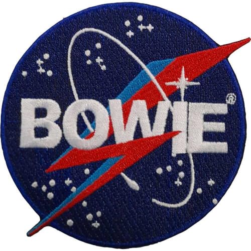 Rock Off officially licensed products David Bowie Space Logo Woven Patch Accessory Size von Rock Off officially licensed products
