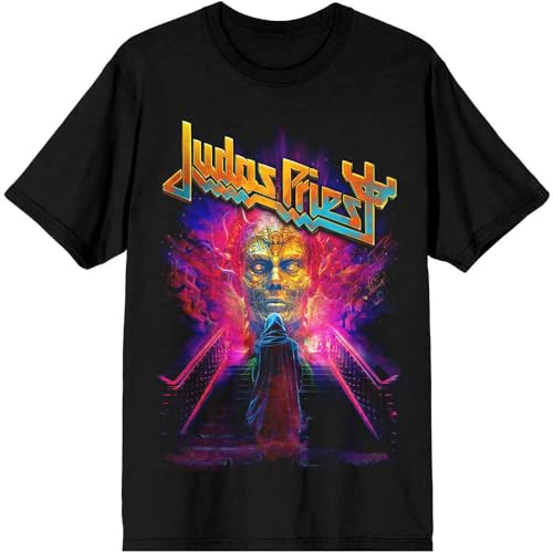 Rock Off officially licensed products Judas Priest "Escape from Reality" Unisex Langarm-T-Shirt, Schwarz, Schwarz , M von Rock Off officially licensed products