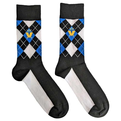 Rock Off officially licensed products Madness Knöchelsocken Crown Blue Diamant, offizielles Produkt, Schwarz, Größe 40-45, Schwarz von Rock Off officially licensed products