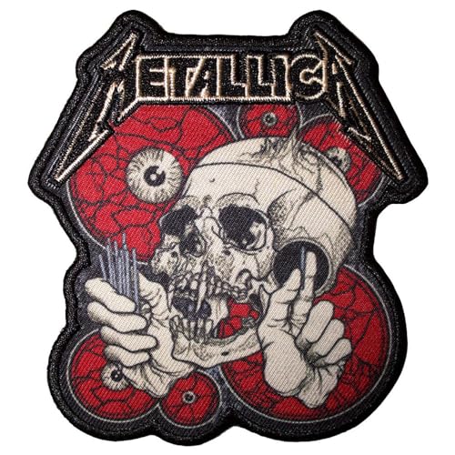 Rock Off officially licensed products Metallica The Shortest Straw Rot Eyes Standard Printed Patch Accessory Size von Rock Off officially licensed products