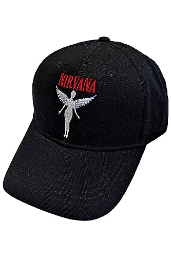 Rock Off officially licensed products Nirvana Baseball Cap In Utero Angelic Band Logo Nue offiziell Schwarz One Size von Rock Off officially licensed products