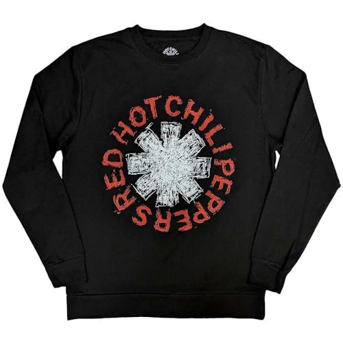Rock Off officially licensed products Red Hot Chili Peppers Scribble Asterisk Sweatshirt M von Rock Off officially licensed products
