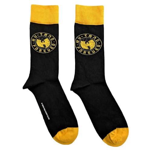 Rock Off officially licensed products Wu-Tang Clan Ankle Socken Forever Nue offiziell Herren Schwarz (UK SIZE 7-11) UK Size 7-11 von Rock Off officially licensed products