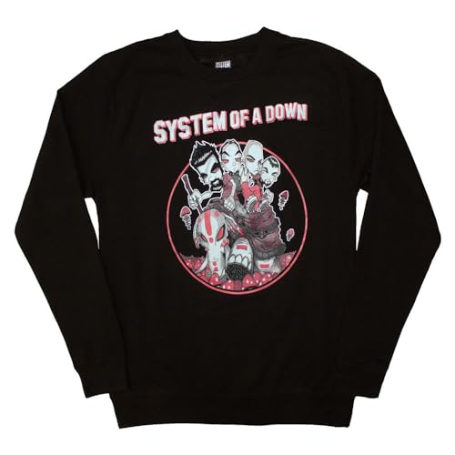 System of A Down Mushroom People Sweatshirt M von Rock Off officially licensed products