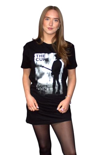 The Cure Boys Dont Cry Schwarz and Weiß T Shirt Kleid M von Rock Off officially licensed products