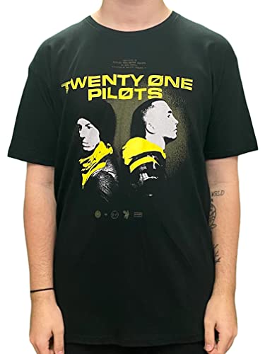 Twenty One Pilots T Shirt Back to Back Trench Band Logo Nue offiziell Herren L von Rock Off officially licensed products