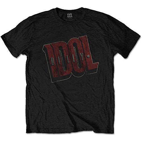 Billy Idol Vintage Logo offiziell Männer T-Shirt Herren (X-Large) von Rocks-off