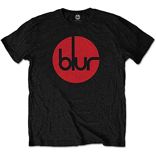 Blur T Shirt Circle Band Logo Britpop Park Life Nue offiziell Herren Schwarz L von Blur