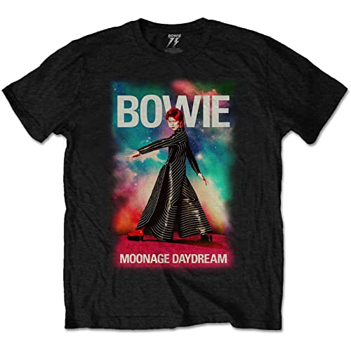 David Bowie Moonage 11 Fade offiziell Männer T-Shirt Herren (XX-Large) von Rock Off