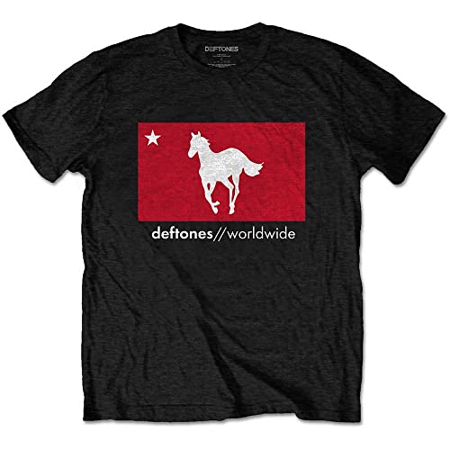 Deftones Star & Pony offiziell Männer T-Shirt Herren (X-Large) von Rock Off