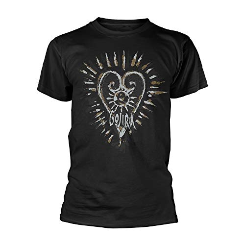 Gojira Fortitude Heart (Organic Ts) offiziell Männer T-Shirt Herren (Large) von Rocks-off