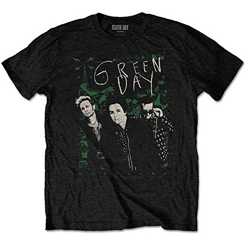 Green Day Green Lean offiziell Männer T-Shirt Herren (X-Large) von Rock Off