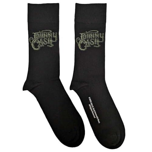 Johnny Cash Ankle Socken Text Logo (UK SIZE 7-11) One size von Rock Off