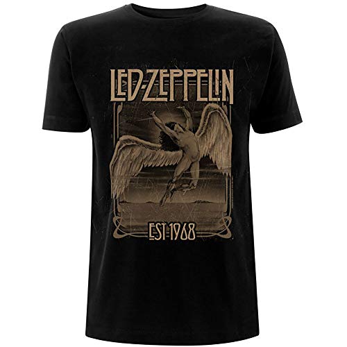 Led Zeppelin Faded Falling offiziell Männer T-Shirt Herren (Medium) von Rocks-off