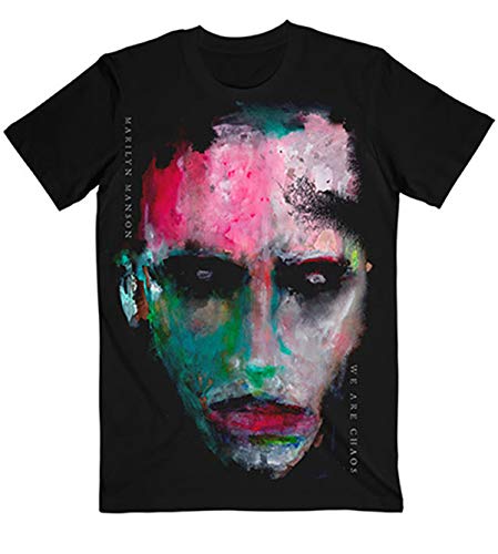 Marilyn Manson We Are Chaos Cover offiziell Männer T-Shirt Herren (Large) von Rock Off