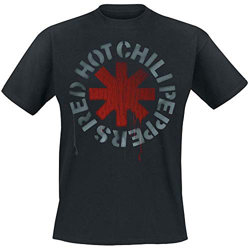 Red Hot Chili Peppers Stencil offiziell Männer T-Shirt Herren (XX-Large) von Rocks-off