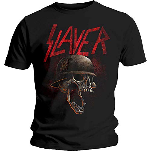 Slayer Skull Tom Araya Dave Lombardo Kerry King offiziell Männer T-Shirt Herren (X-Large) von Rocks-off