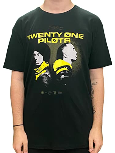 Twenty One Pilots T Shirt Back to Back Trench Band Logo Nue offiziell Herren XL von Rock Off