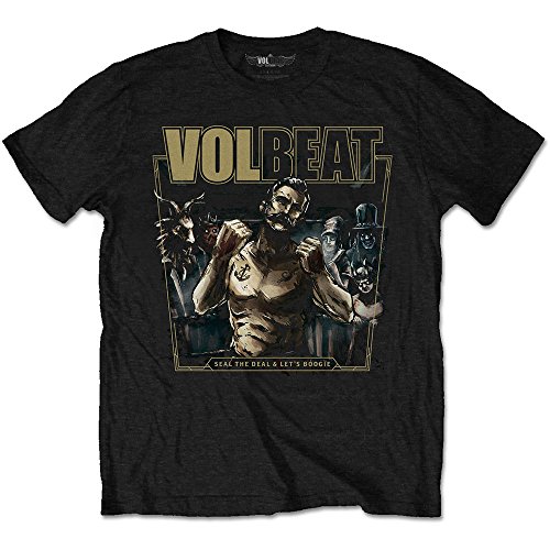 Volbeat Rise from Denmark offiziell Männer T-Shirt Herren (Medium) von Rock Off