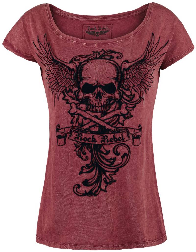 Rock Rebel by EMP All In The Mind T-Shirt bordeaux in S von Rock Rebel by EMP