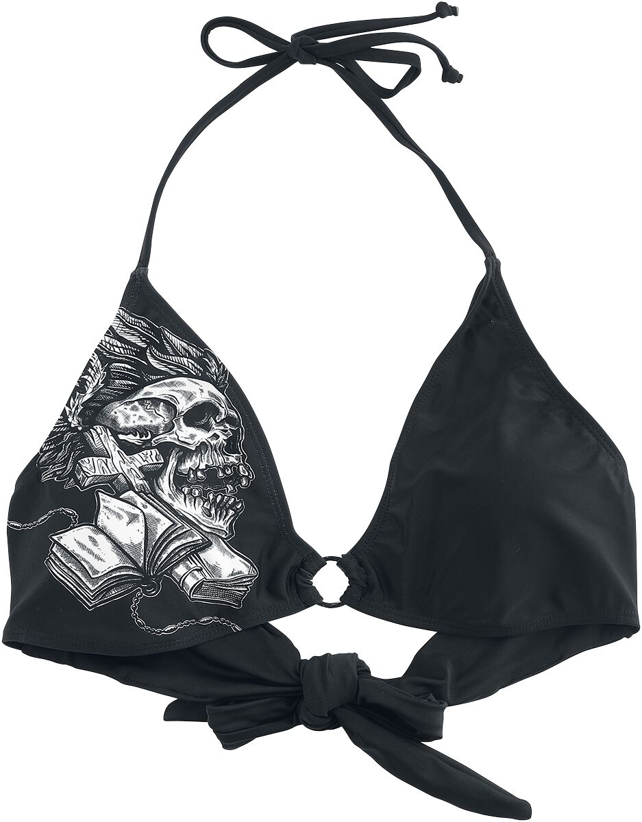 Rock Rebel by EMP Bikinioberteil mit Skull Print Bikini-Oberteil schwarz in L von Rock Rebel by EMP