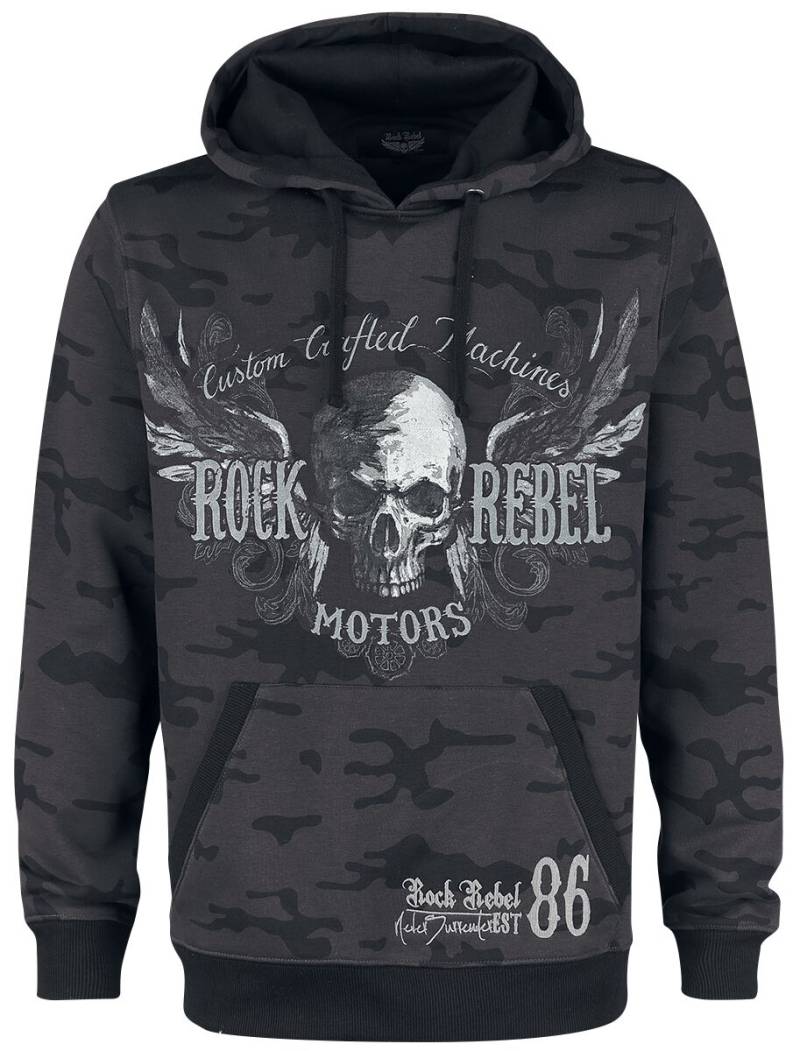 Rock Rebel by EMP Bodies Kapuzenpullover dunkelgrau in S von Rock Rebel by EMP