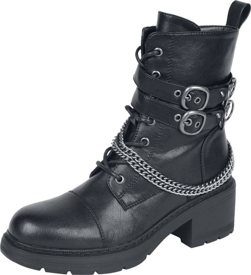 Rock Rebel by EMP Schnürboots mit Schnallen und Kette Boot schwarz in EU38 Rock Rebel by EMP Schnürboots mit Schnallen und Kette Boot schwarz in EU38 von Rock Rebel by EMP