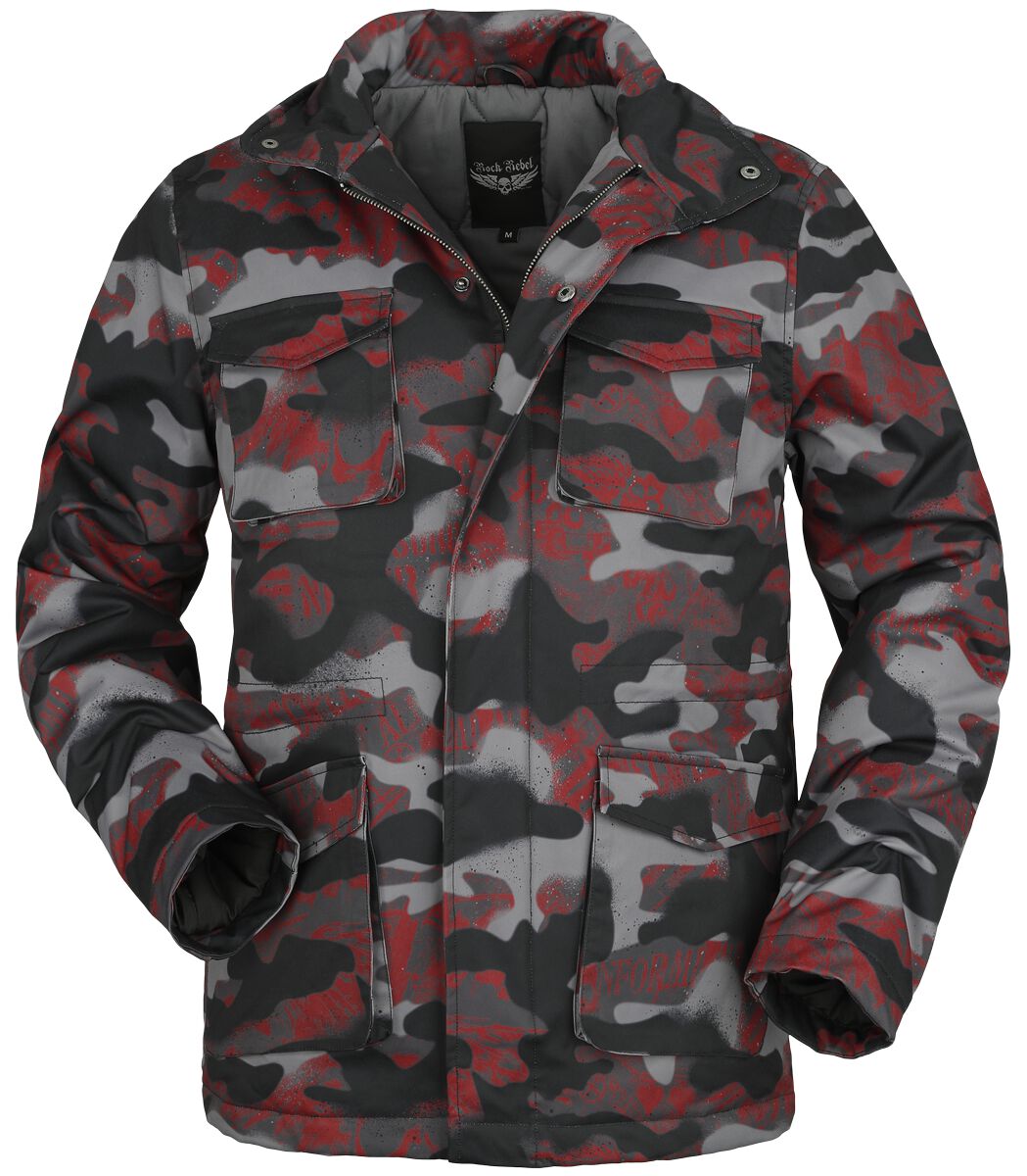 Rock Rebel by EMP - Camouflage/Flecktarn Winterjacke - Camouflage Winterjacke - S bis XXL - für Männer - Größe M - camouflage von Rock Rebel by EMP